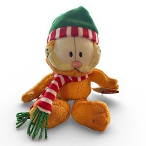 Ty Beanie Babies Garfield “Season’s Greetings” Holiday Christmas Cat Plush Toy
